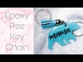 Epoxy free keychain tutorial using Crystalac (Brite Tone)