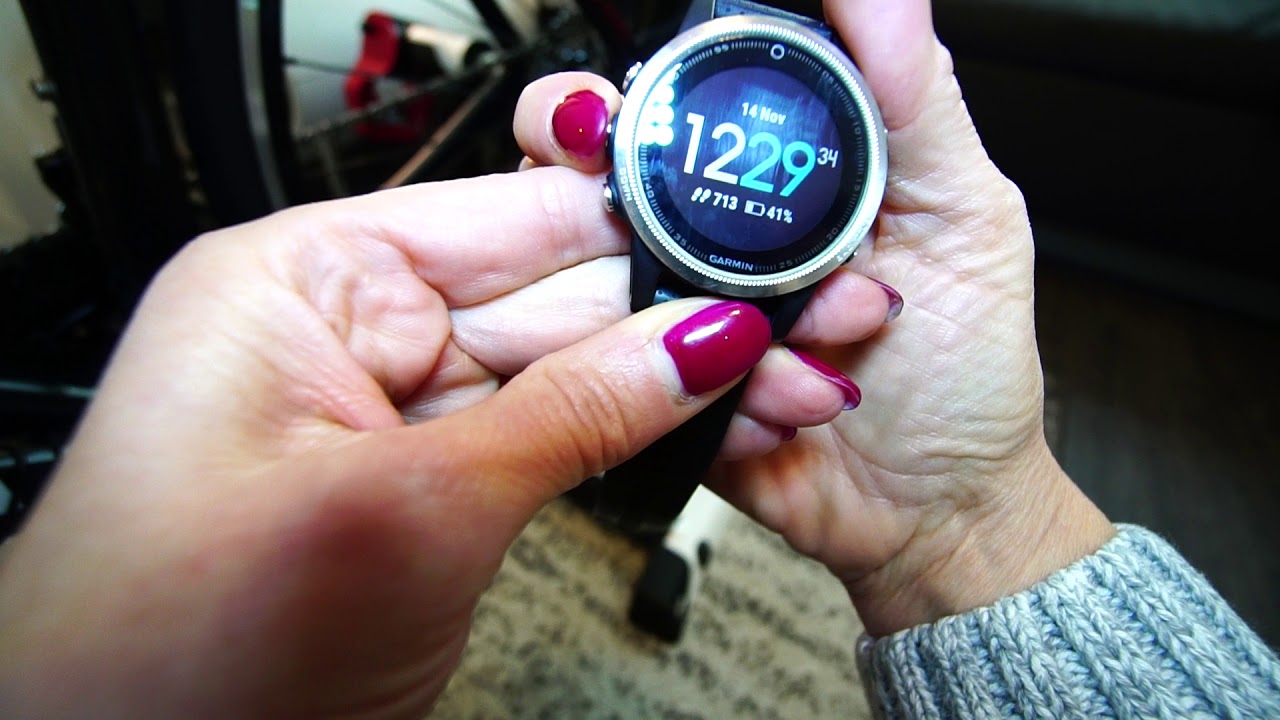 Elite Qubo Digital Smart B+ and Fenix 5 adjusting wheel size