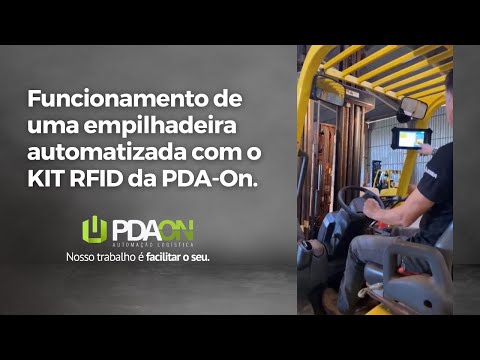 Mostramos como uma empilhadeira automatizada com tecnologia RFID funciona na prática.