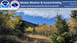 Weekly Weather and Hazards Briefing - October 20, 2025