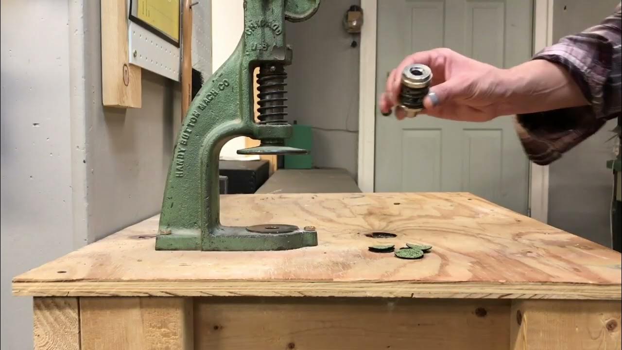 Upholstery Method HOW TO USE A BUTTON MACHINE YouTube
