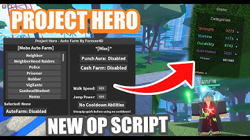 *NEW* Project Hero Script GUI Pastebin 2021 Auto Farm, Punch Aura, and MORE!