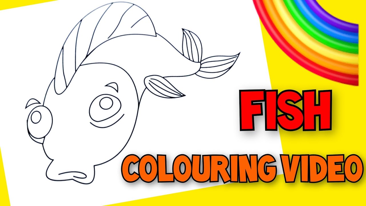 coloring fish /fish colouring for kids /colouring - YouTube
