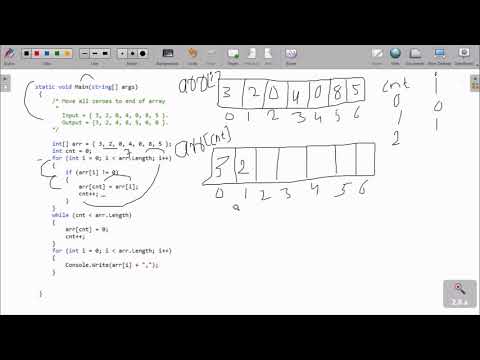 How to Move All Zero to End of Array in C#