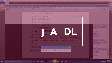Autoregressive Distributed Lag (ARDL) part 1