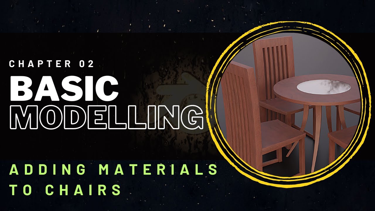 209 Adding Materials to Chairs Animation Course in HINDI 3d 