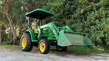 How to Remove a Tree Stump with a Tractor - John Deere 3025E, 3032E, 3038E