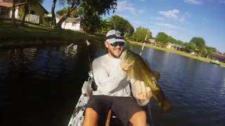 Big bass smacks my frog right next to the kayak screenshot 5