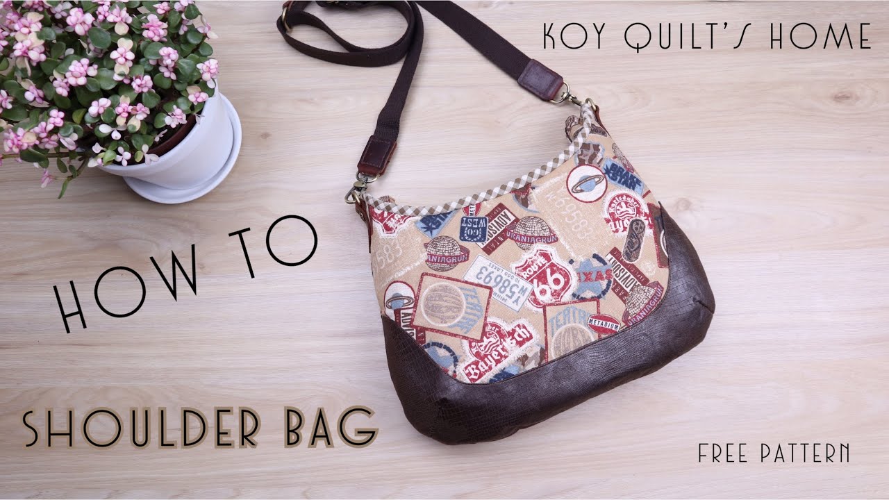 How to shoulder bag วิธีทำกระเป๋าสะพาย กระเป๋าผ้า สะพายข้าง