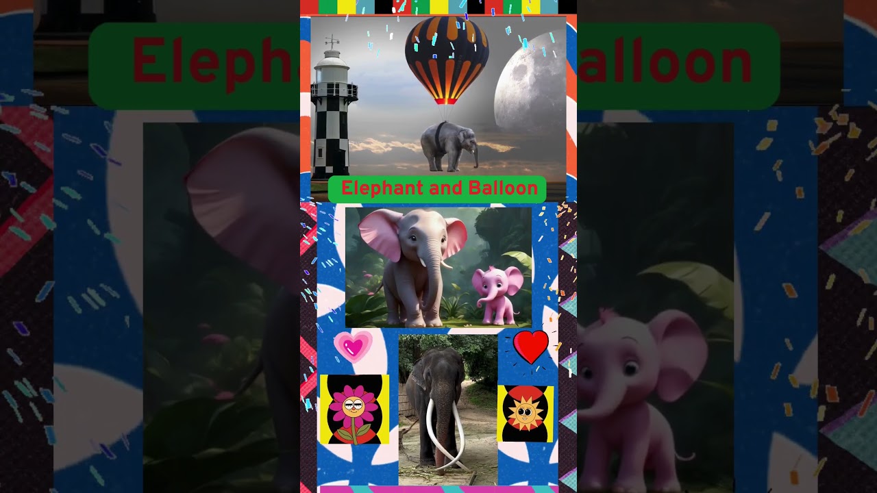 ELEPHANT RIDING IN A BALLOON 