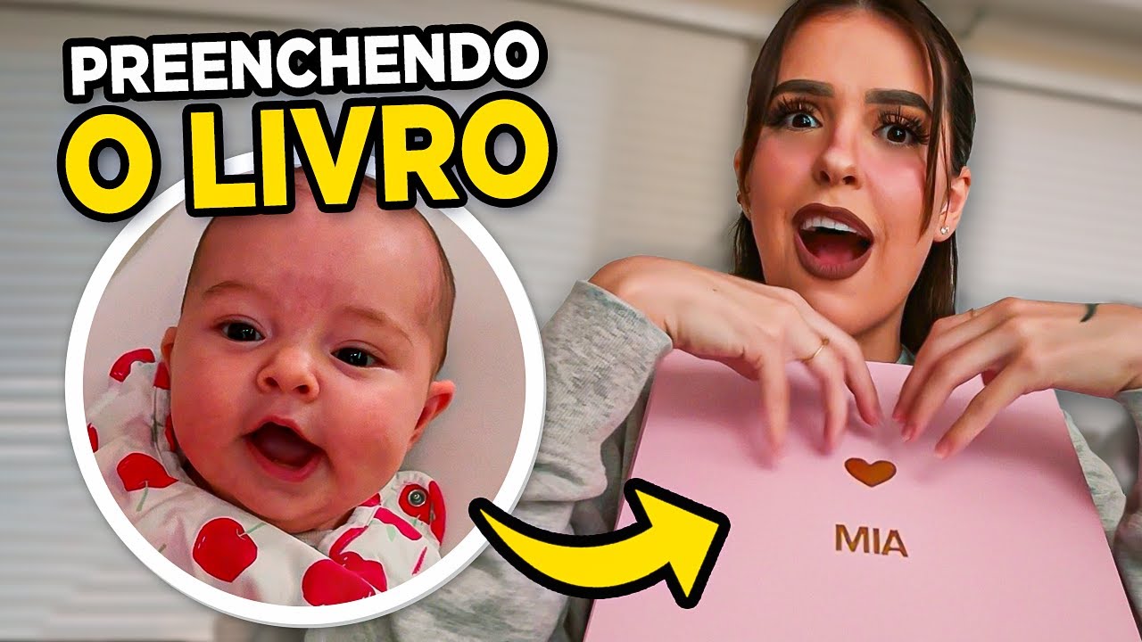 Preenchemos o LIVRO DA MIA! (Livro do Bebê)