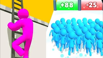 Ladder Master Vs Count Master| Android ios gameplay| Amsr satisfying gameplay