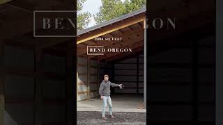 Lean To, 6" Concrete, Lighting Package, and Insulation Custom Pole Barn Garage Bend Oregon