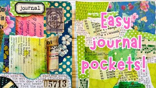 JUNK MAIL Art! How to make easy JUNK JOURNAL pockets with scraps!