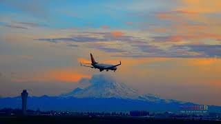 Sea-Tac Sunset Time-lapse | Mt. Rainier