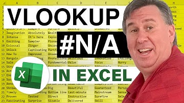 Excel - Mastering VLOOKUPs: Strategies for Handling the #N/A Error in Excel - Episode 1121