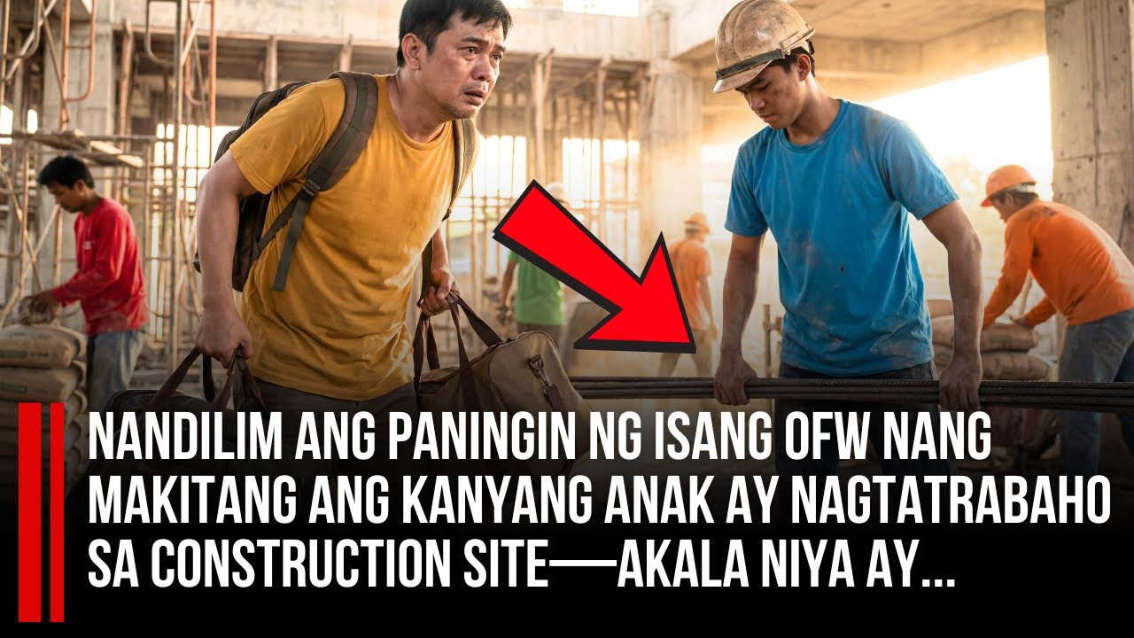 NANDILIM ANG PANINGIN NG ISANG OFW nang makitang ang kanyang anak ay nagtatrabaho sa construction...