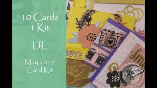 10 Cards 1 Kit  Love From Lizi May 2019 Card Kit  With Sarah