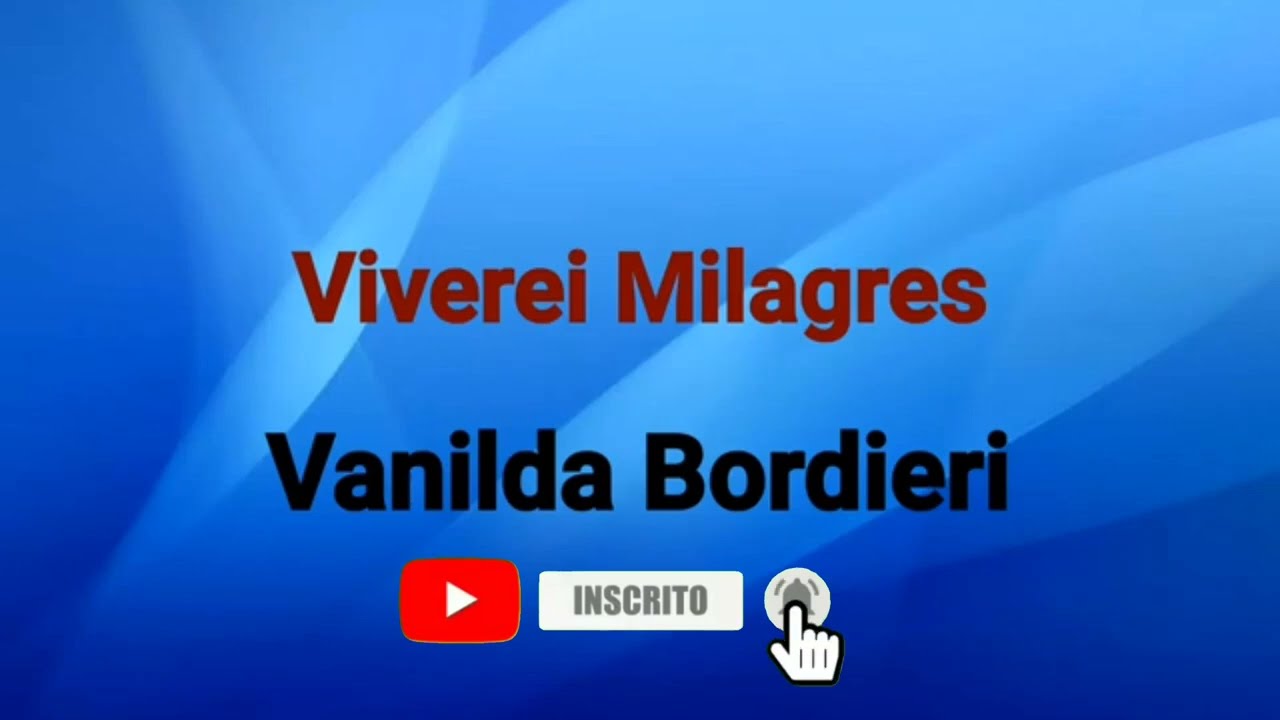 Viverei Milagres | Vanilda Bordieli [ Playback Com Letra ]