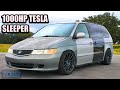 Plaidessey review 1000hp tesla swapped sleeper minivan