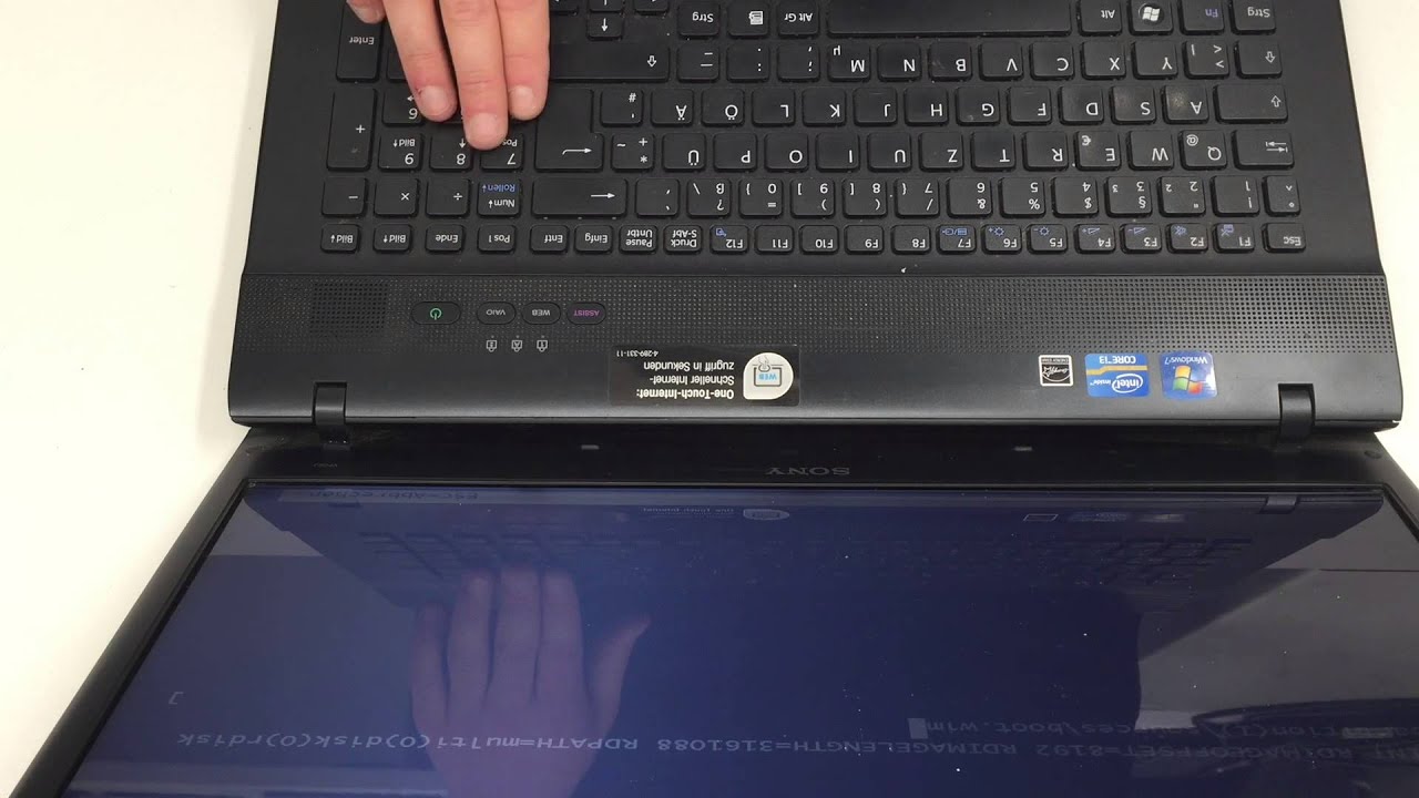 Sony Vaio System Recovery Factory Windows Restore zurücksetzen YouTube