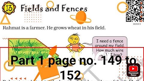 Fields and fences class 4 || maths || part 1 || page no. 149 to 152
