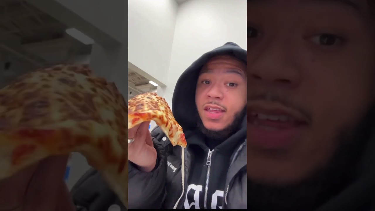 Trying Sam’s club pizza !