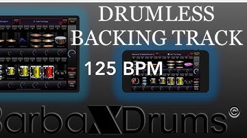 Drumless Backing Track - Pop-inspired 125 bpm - BarbaXDrums