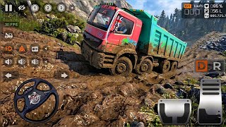 HEAVY 12 WHEELS BHARAT BENZ TRUCK IN EXTREMELY OFF-ROAD | BUS SIMULATOR INDONESIA  screenshot 1