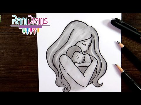 Video: Cómo Dibujar A Mamá Con Un Lápiz