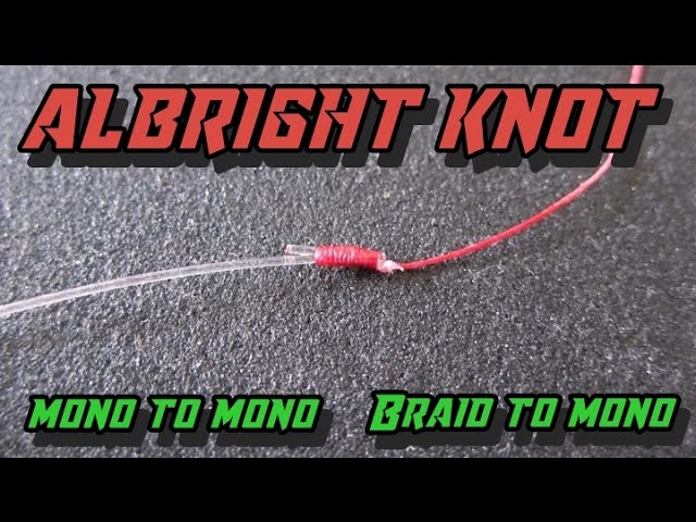 Albright Knot Tutorial (Braid to Mono) 