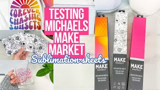 I TESTED MICHAELS NEW SUBLIMATION SHEETS & COMPARED THEM TO CRICUTS INFUSIBLE INK | 3 PROJECTS