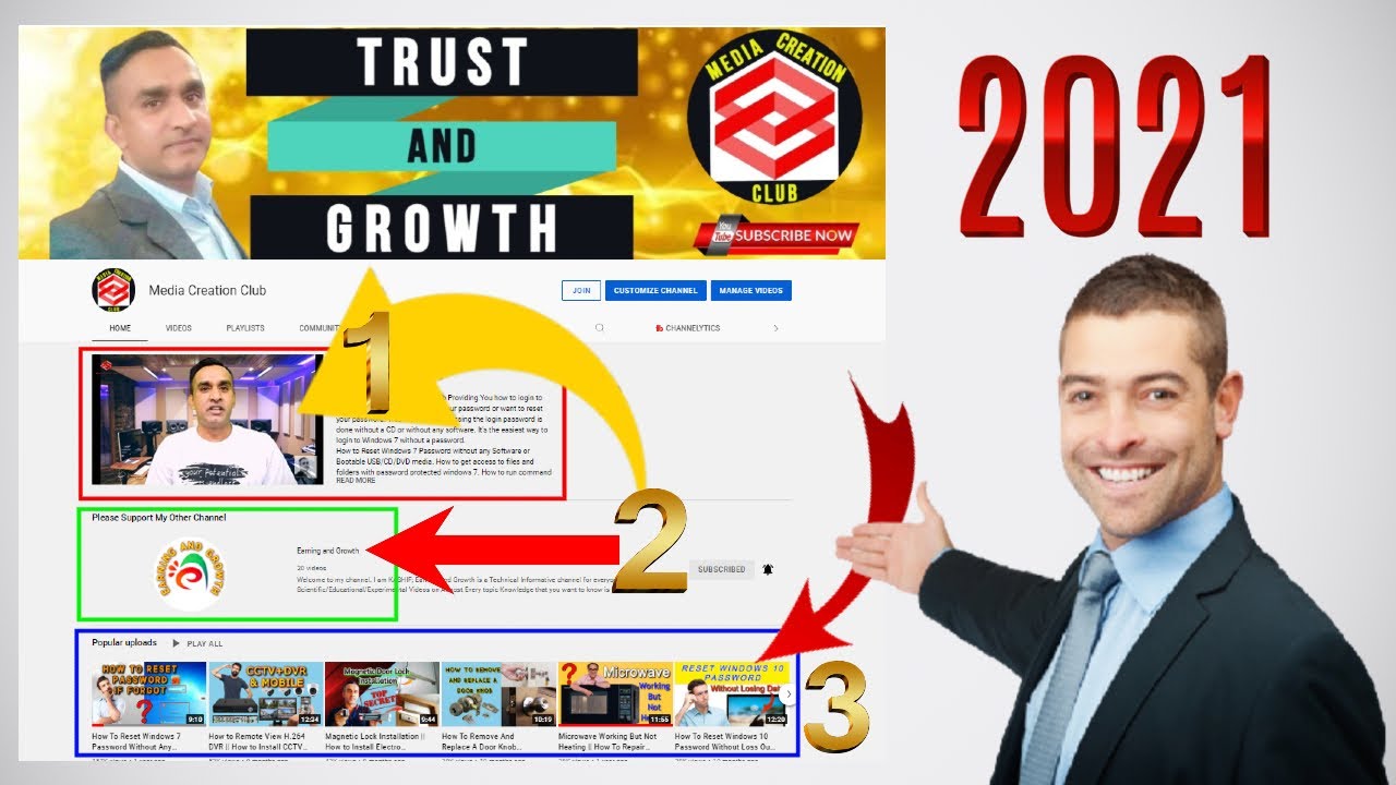 How To Add Feature Video And Feature Channel On YouTube Channel 2021