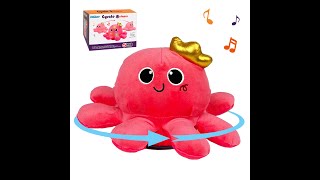 Joylike Singing&Dancing Red Octopus Plush Toy（Voice-Controlled)