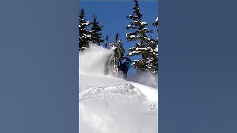 Ripping Snowmobiles In The Backcountry 🤟 #shorts