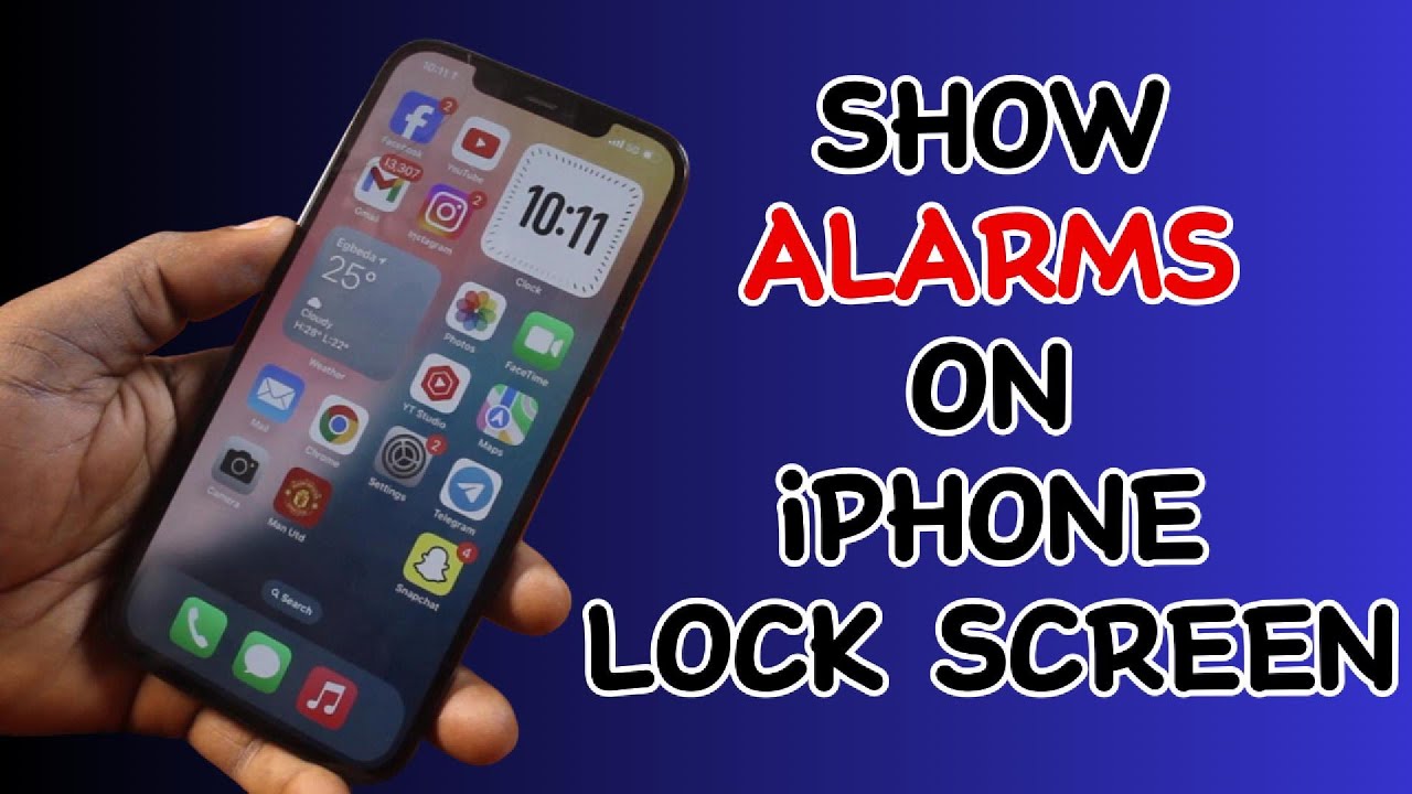 How to Show Alarms on iPhone Lock Screen - YouTube
