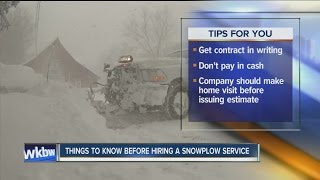 BBB tips for choosing a snow plow company