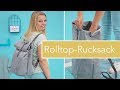 #RolltopRonja nähen – robuster Rolltop-Rucksack mit Reißverschluss