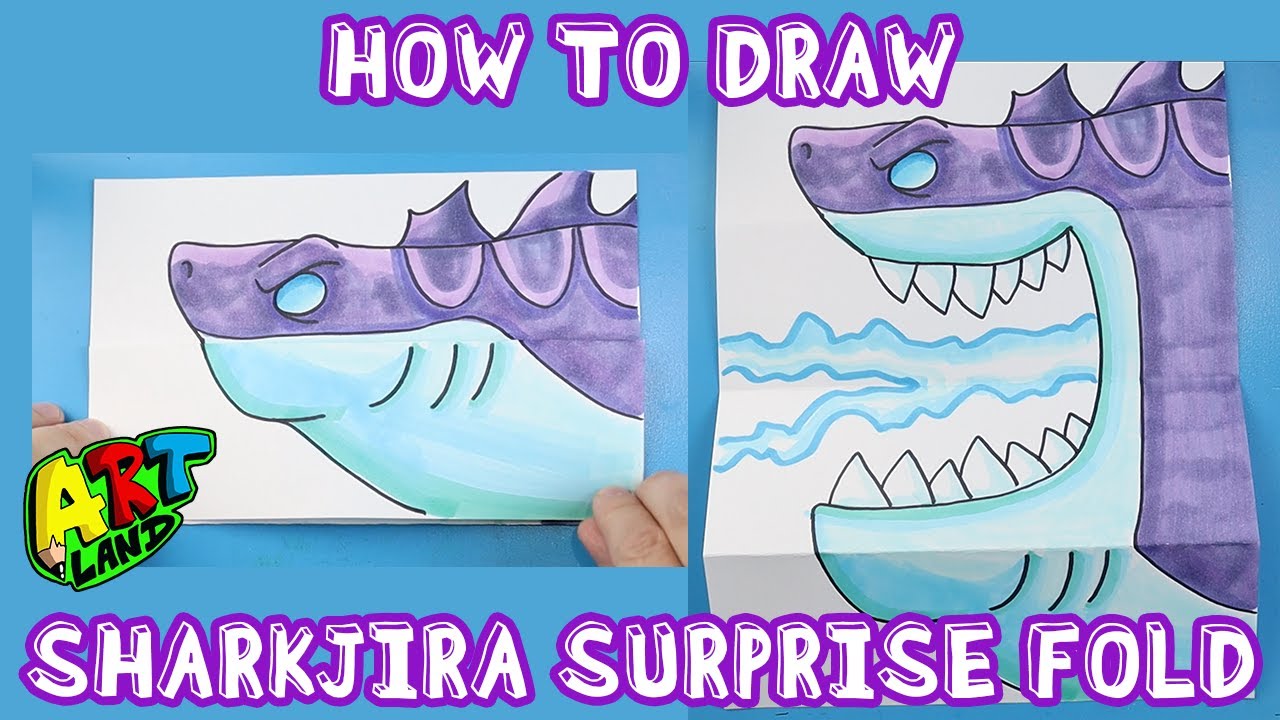 How to Draw a SHARKJIRA SURPRISE FOLD
