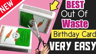 How to make birthday cake using matchbox || Very simple matchbox idea