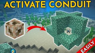 How to Activate Conduit in Minecraft - EASY TUTORIAL