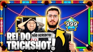 TRICKSHOTS NÍVEL 999 😱 X1 CONTRA O ITZ BILAL GAMING E FUI HUMILHADO NO 8 BALL POOL screenshot 5