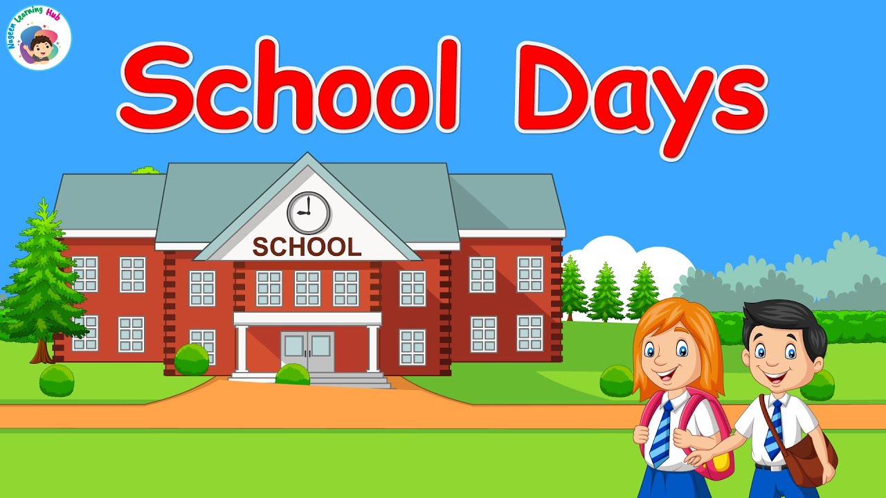School Days | School Poem For Kids | English Poem For Kids | Kids Learning Video