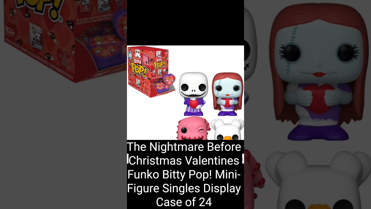 The Nightmare Before Christmas Valentines Funko Bitty Pop! Mini-Figure Singles Display Case of 24