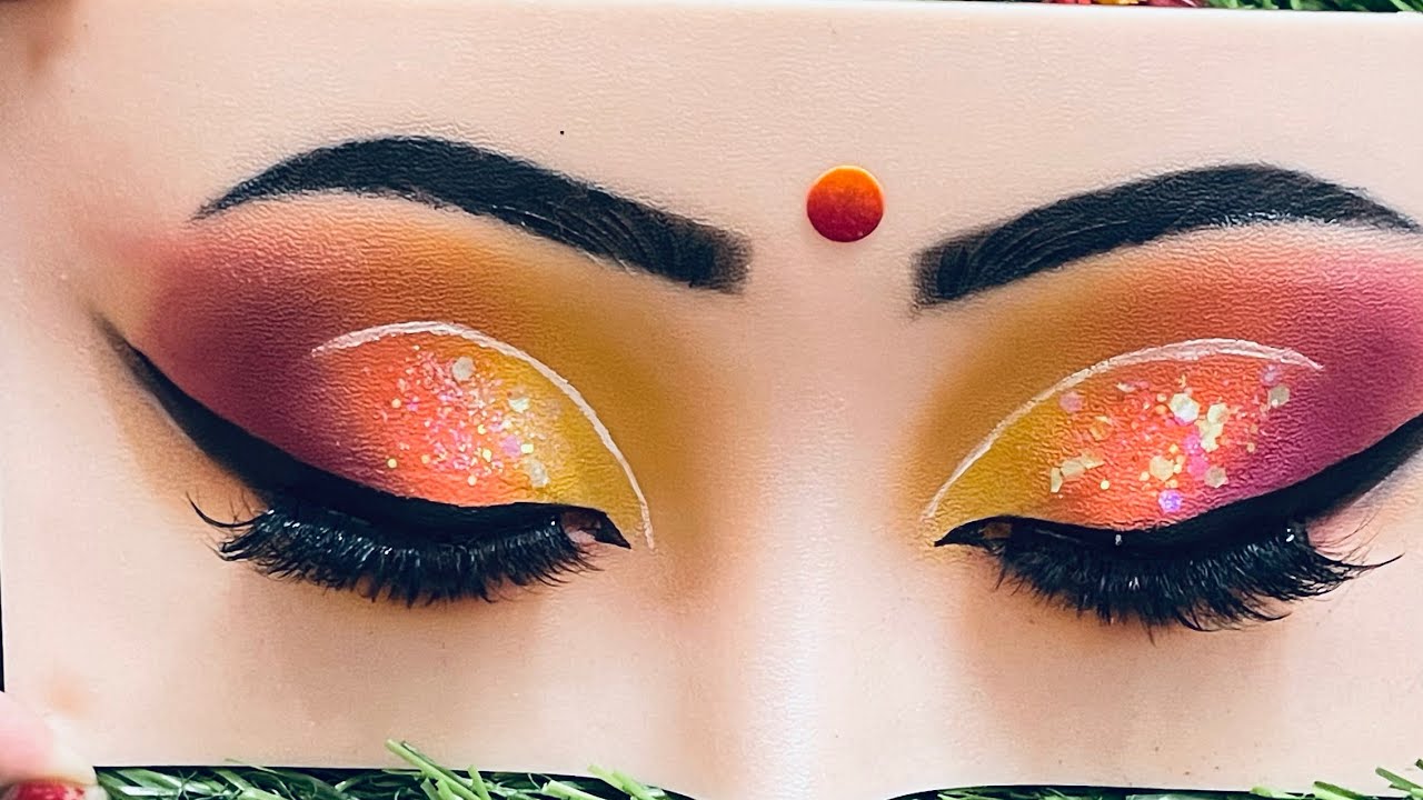 Haldi eyes makeup Bridal eyes makeup step by step How to haldi
