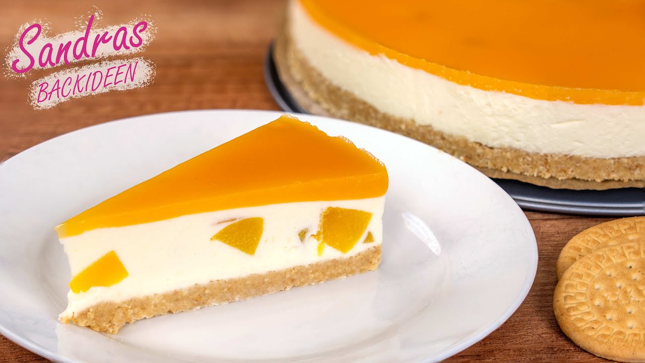 Solero Torte - Sommertorte ohne Backen | Maracujatorte | Pfirsichtorte