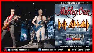 RETROSPECTIVA DE LO QUE FUE EL CONCIERTO DE DEF LEPPARD EN "THE WORLD TOUR" EN CIUDAD DE MÉXICO 2023