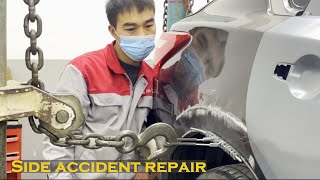 Nissan Sylphy Right Side Collision Repair: Professional Repair Process