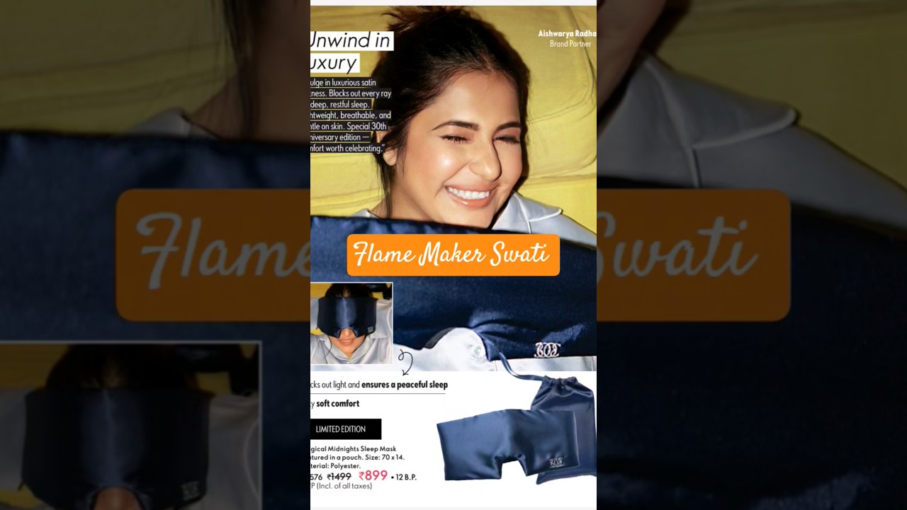 Oriflame December 2025 Catalogue Magical Midnights Sleep Mask 