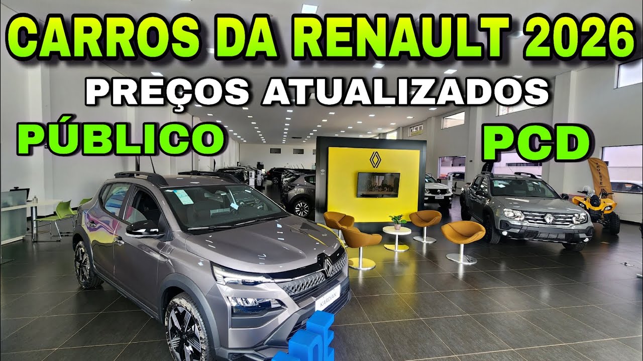 CARROS DA RENAULT 2026 Preços Atualizados de SUV | HATCH e PICAPES!!!